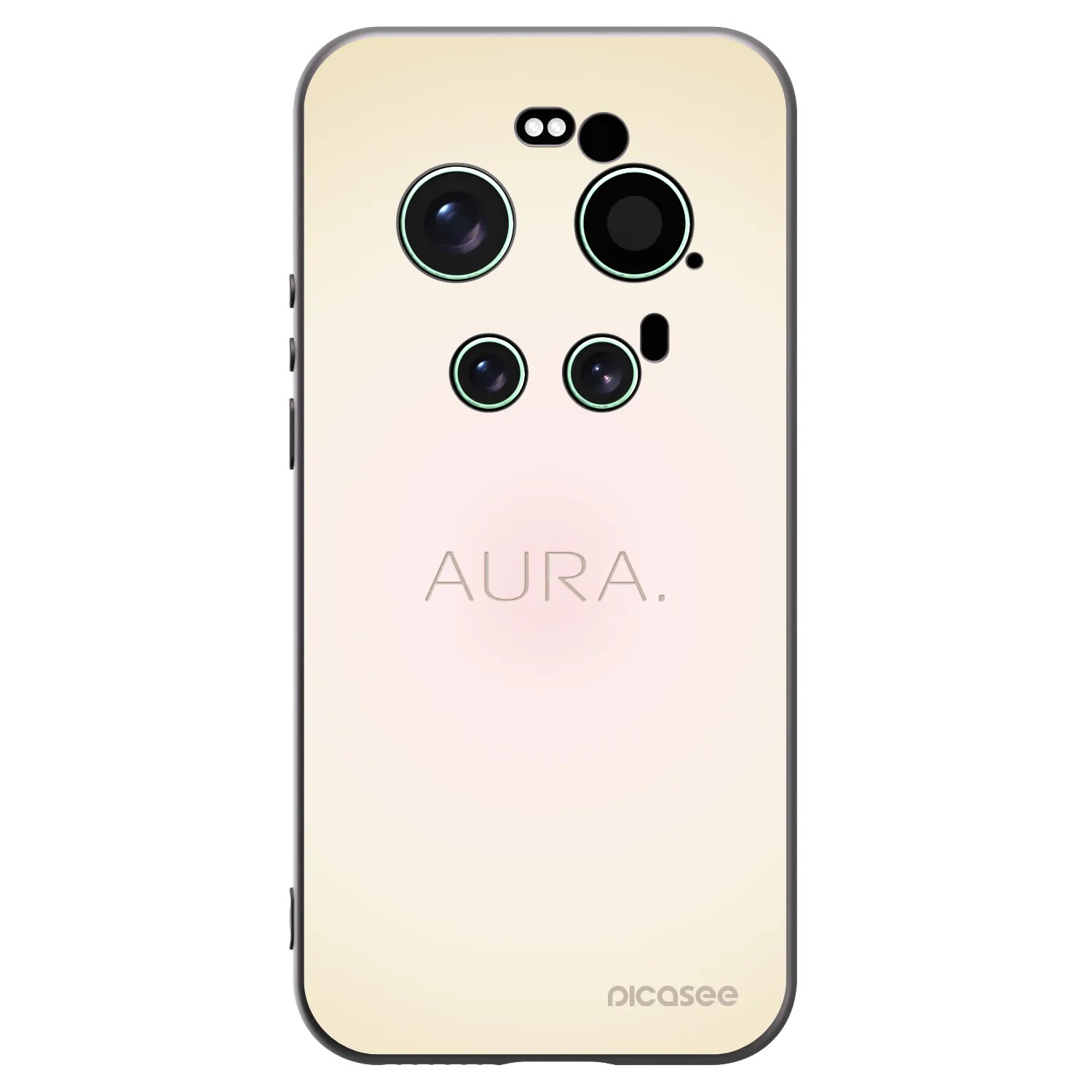 Picasee silikonowe czarne etui na Xiaomi 17 Ultra - Aura