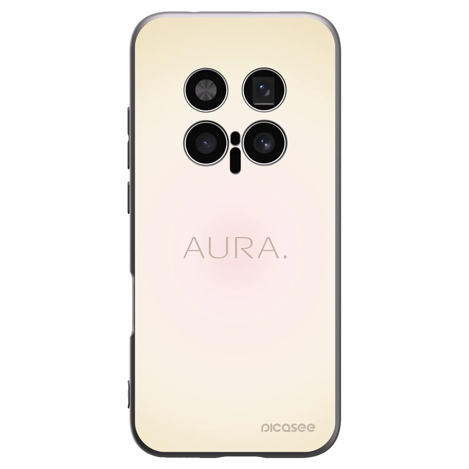 Picasee silikonowe czarne etui na Honor Magic8 Pro 5G - Aura