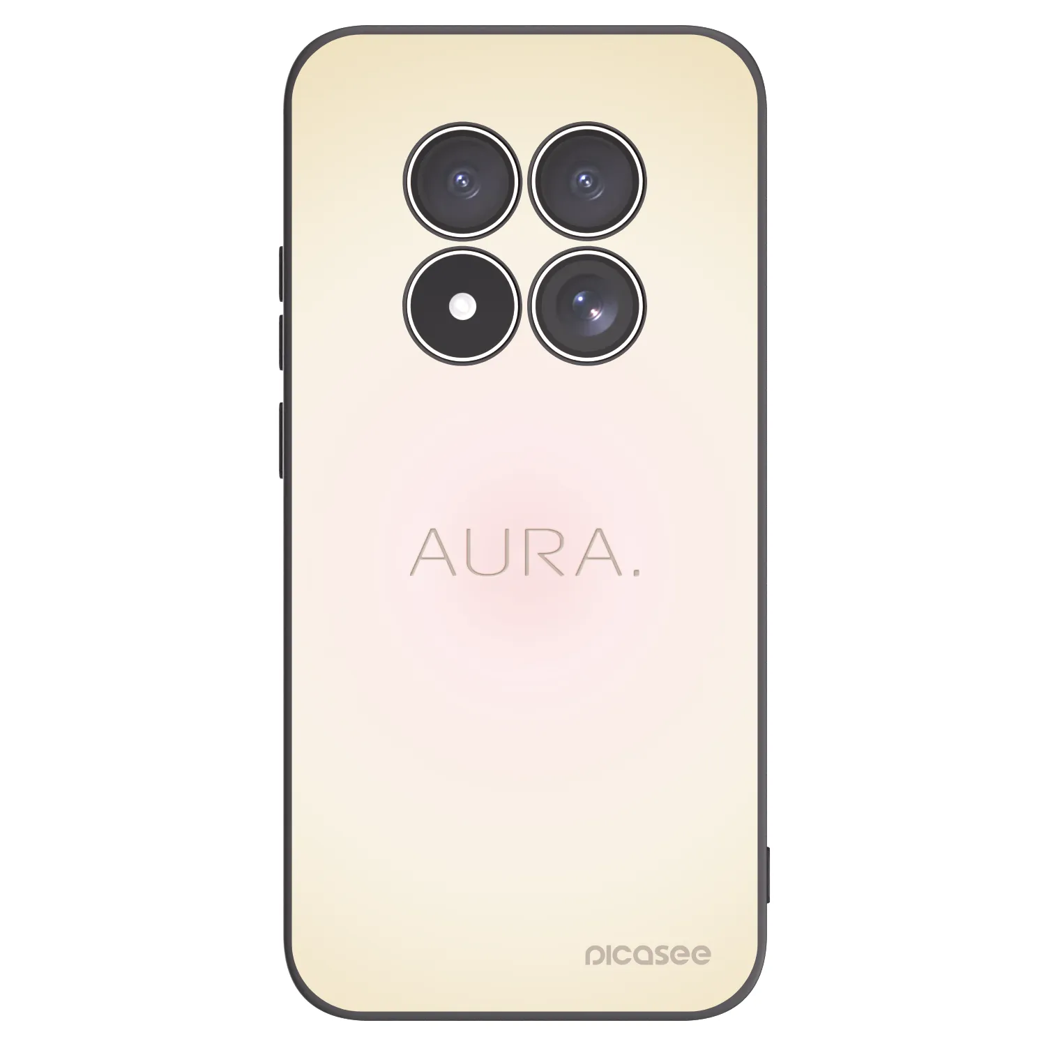 Picasee silikonowe czarne etui na Xiaomi Redmi Note 15 Pro 5G - Aura