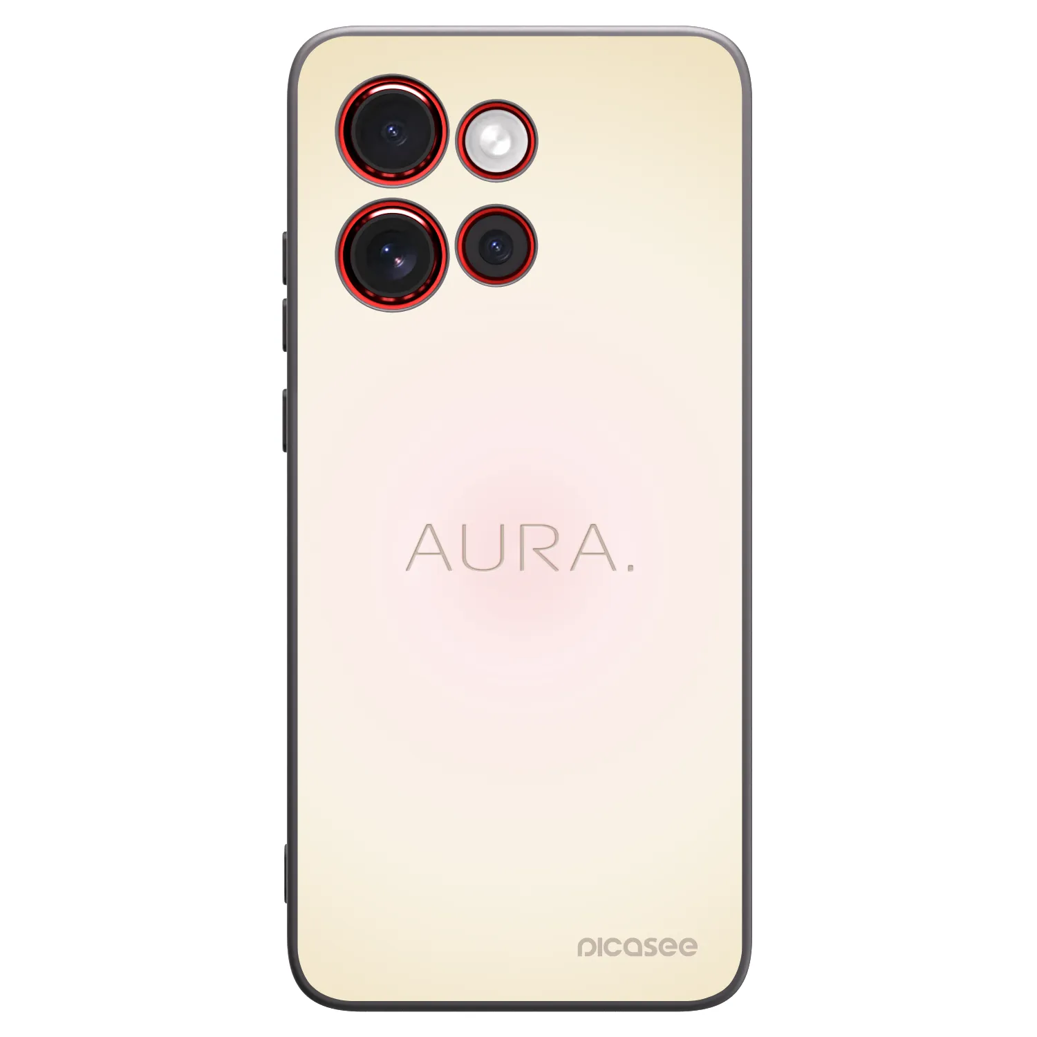 Picasee silikonowe czarne etui na Motorola Edge 60 Neo 5G - Aura