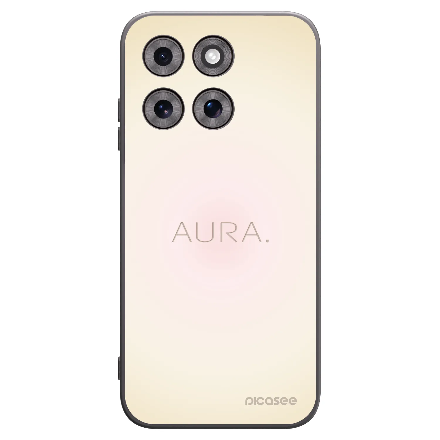 Picasee silikonowe czarne etui na Motorola Moto G77 - Aura