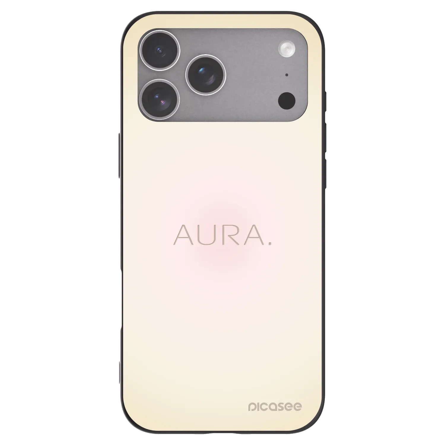 Picasee silikonowe czarne etui na Apple iPhone 18 Pro Max - Aura