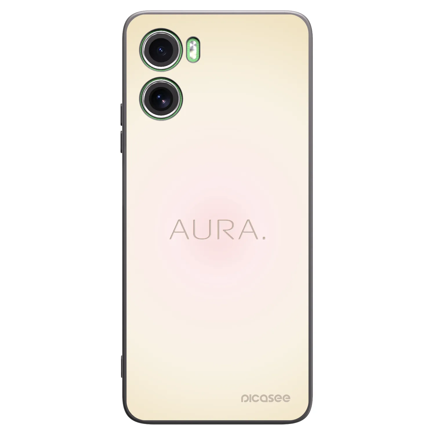 Picasee silikonowe czarne etui na Motorola Moto G06 - Aura