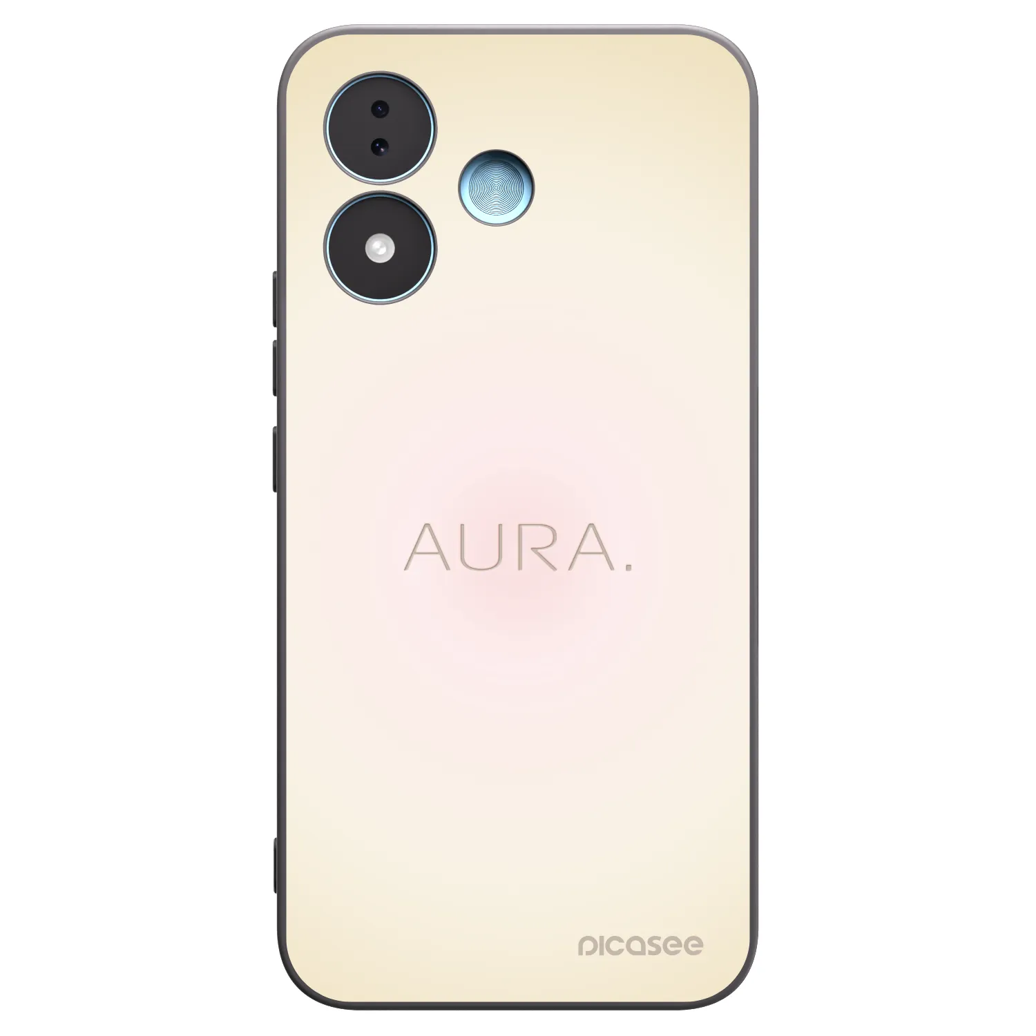 Picasee silikonowe czarne etui na Xiaomi Redmi Note 17 5G - Aura