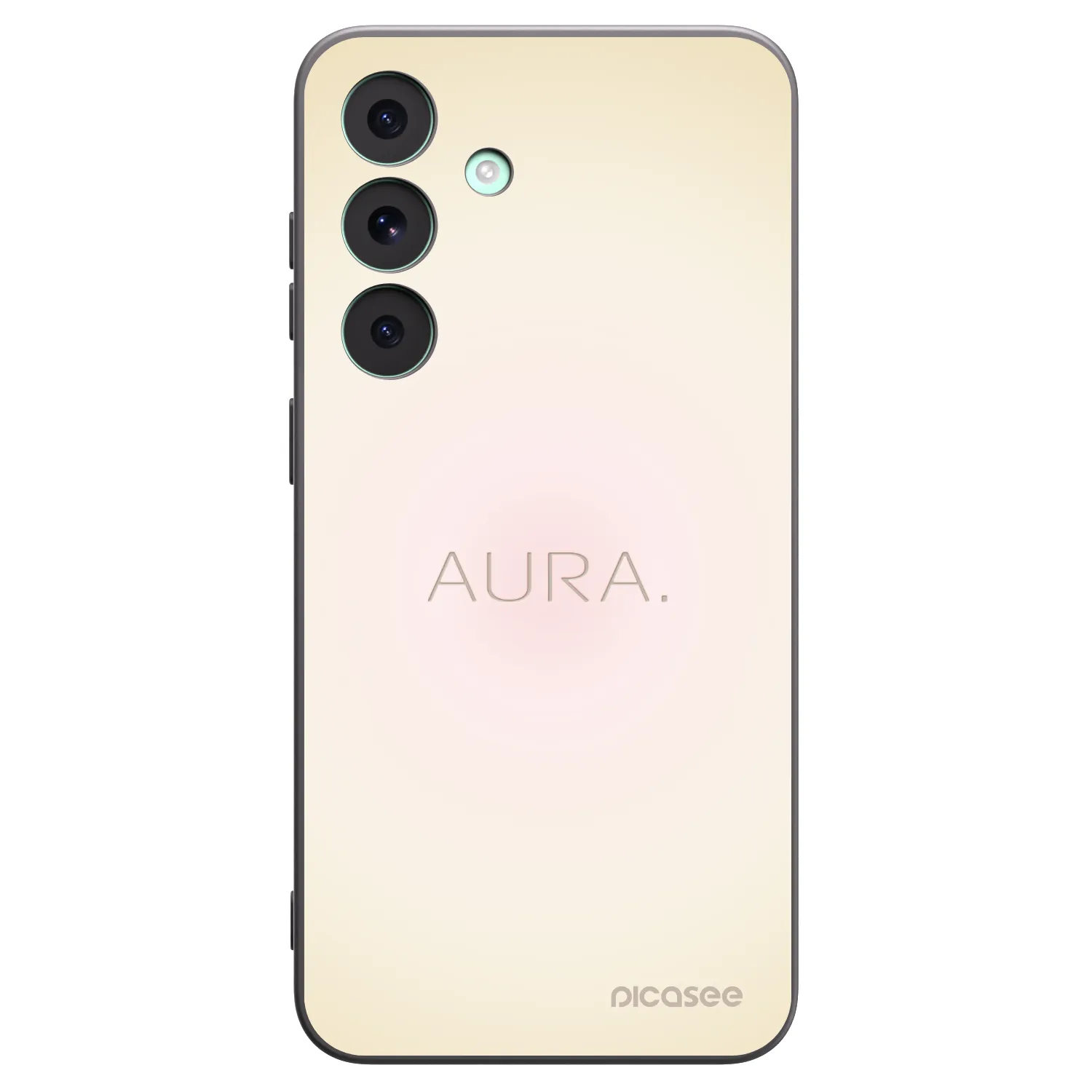Picasee silikonowe czarne etui na Samsung Galaxy S26 FE - Aura