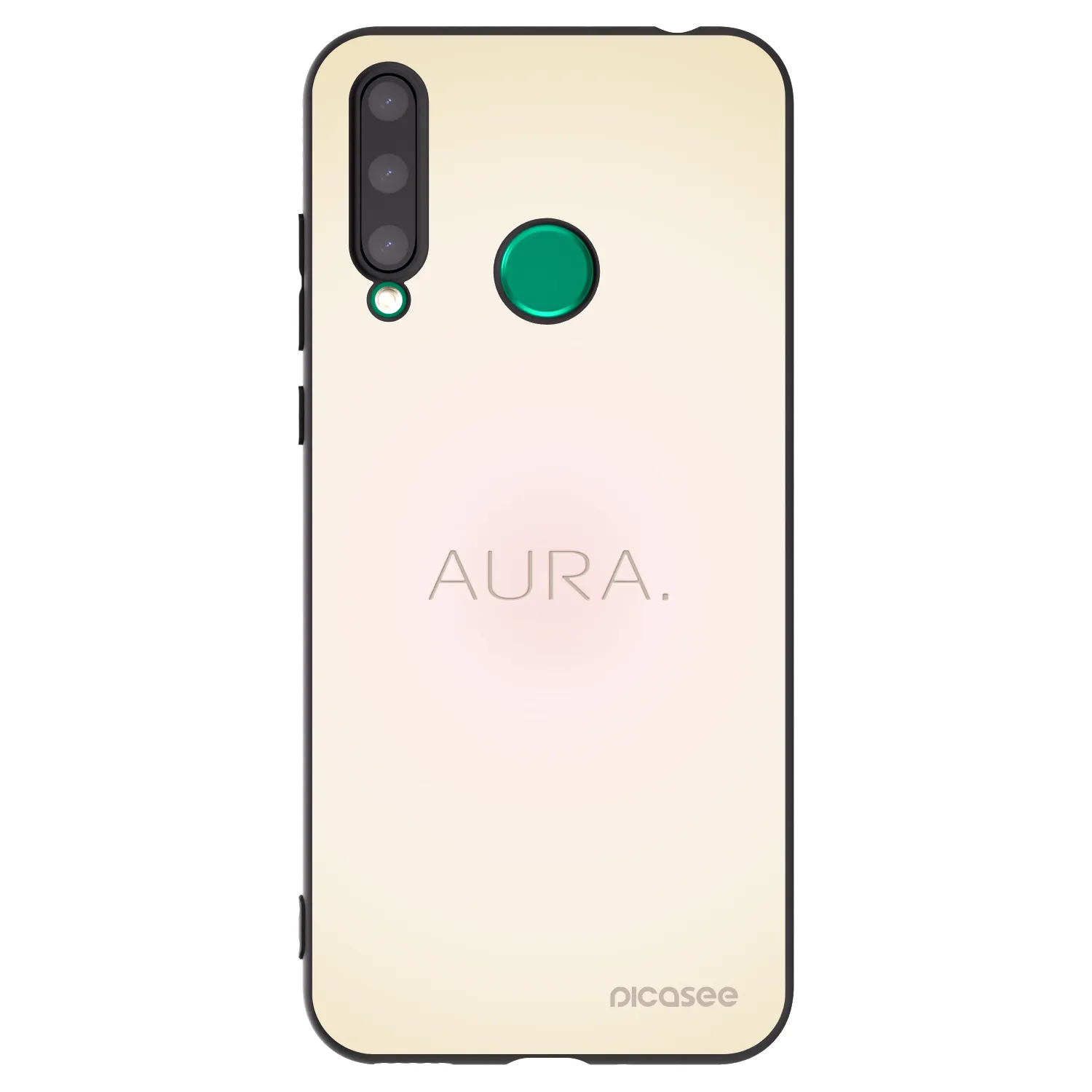 Picasee silikonowe czarne etui na Honor 20 Lite - Aura