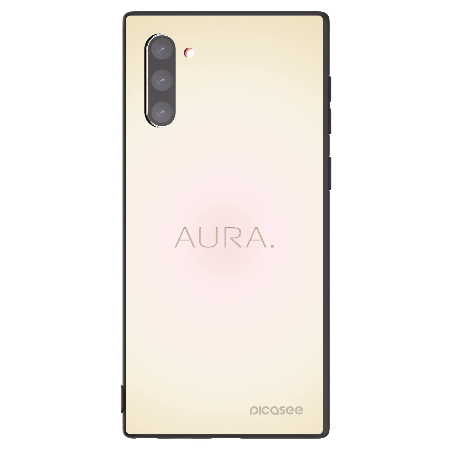 Picasee silikonowe czarne etui na Samsung Galaxy Note 10 N970F - Aura