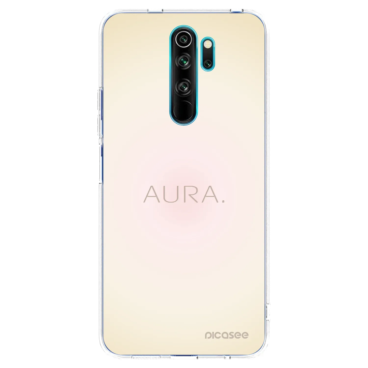 Picasee silikonowe przeźroczyste etui na Xiaomi Redmi Note 8 Pro - Aura
