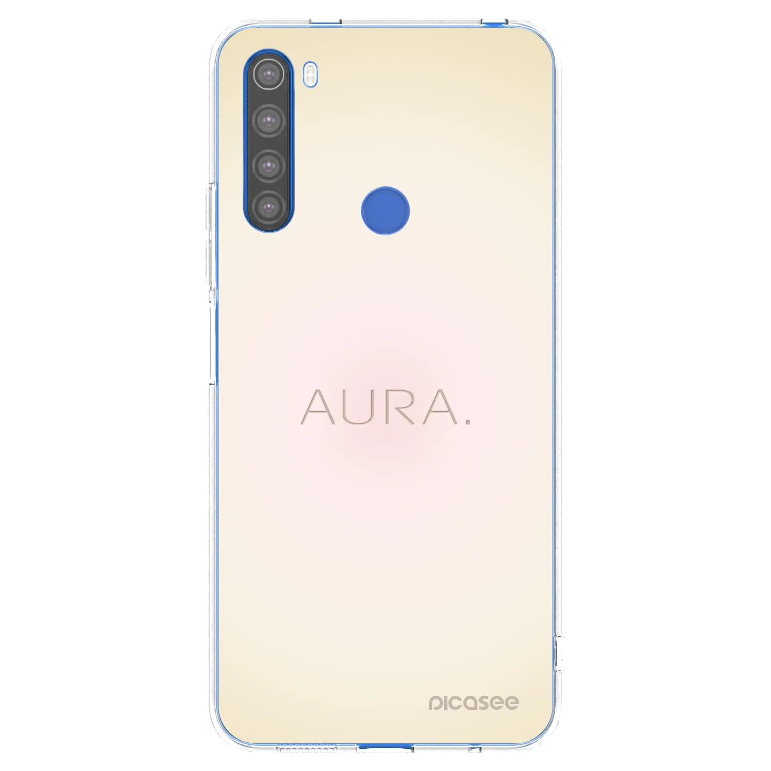 Picasee silikonowe przeźroczyste etui na Xiaomi Redmi Note 8T - Aura