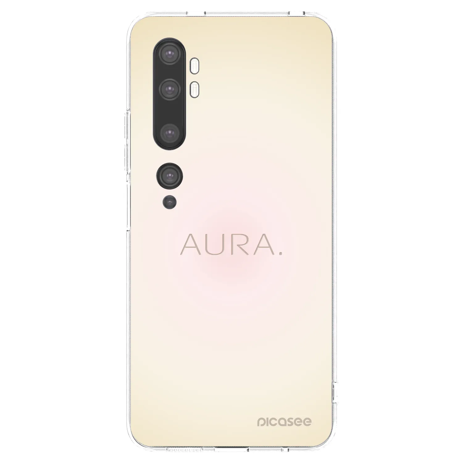 Picasee silikonowe przeźroczyste etui na Xiaomi Mi Note 10 (Pro) - Aura