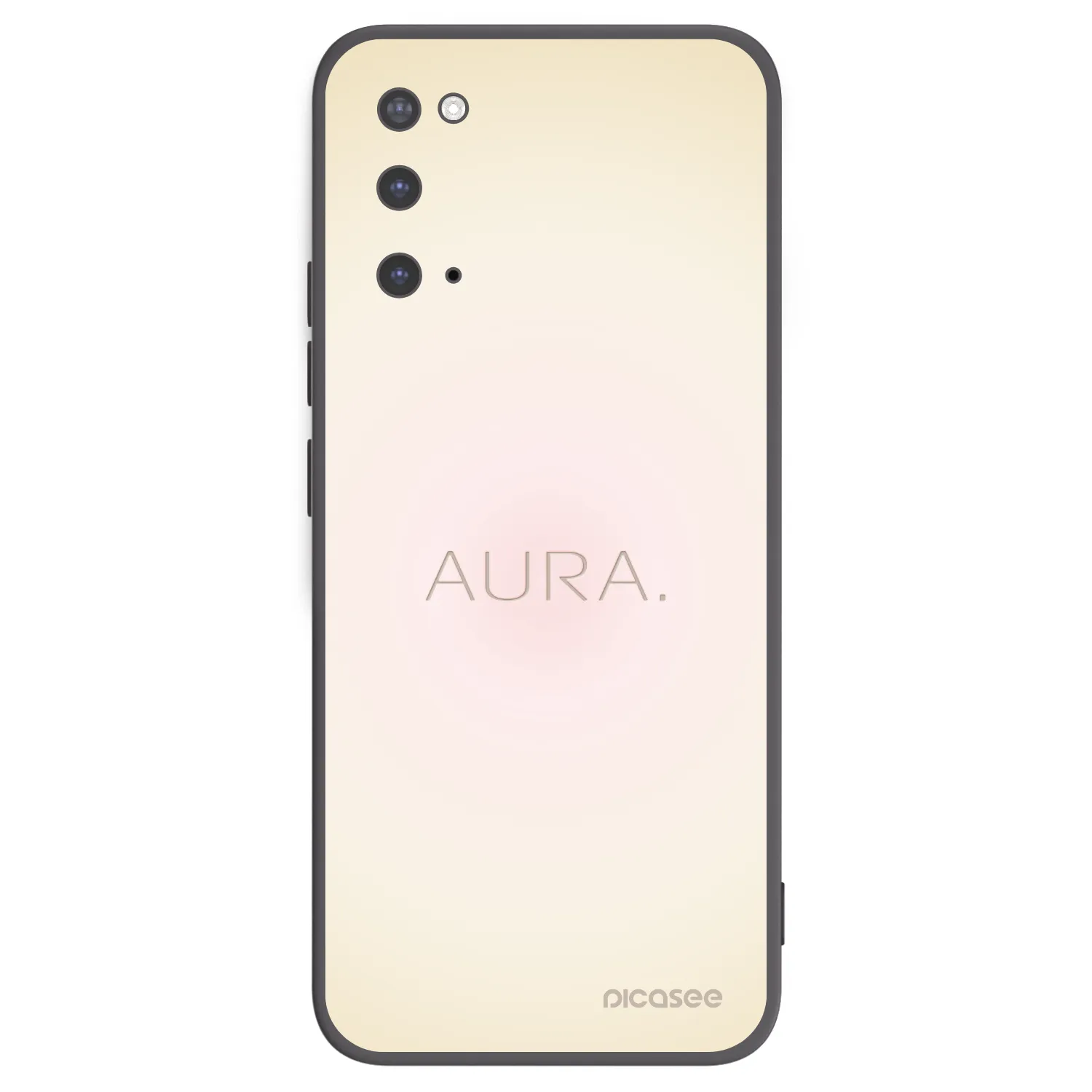 Picasee silikonowe czarne etui na Samsung Galaxy S20 G980F - Aura