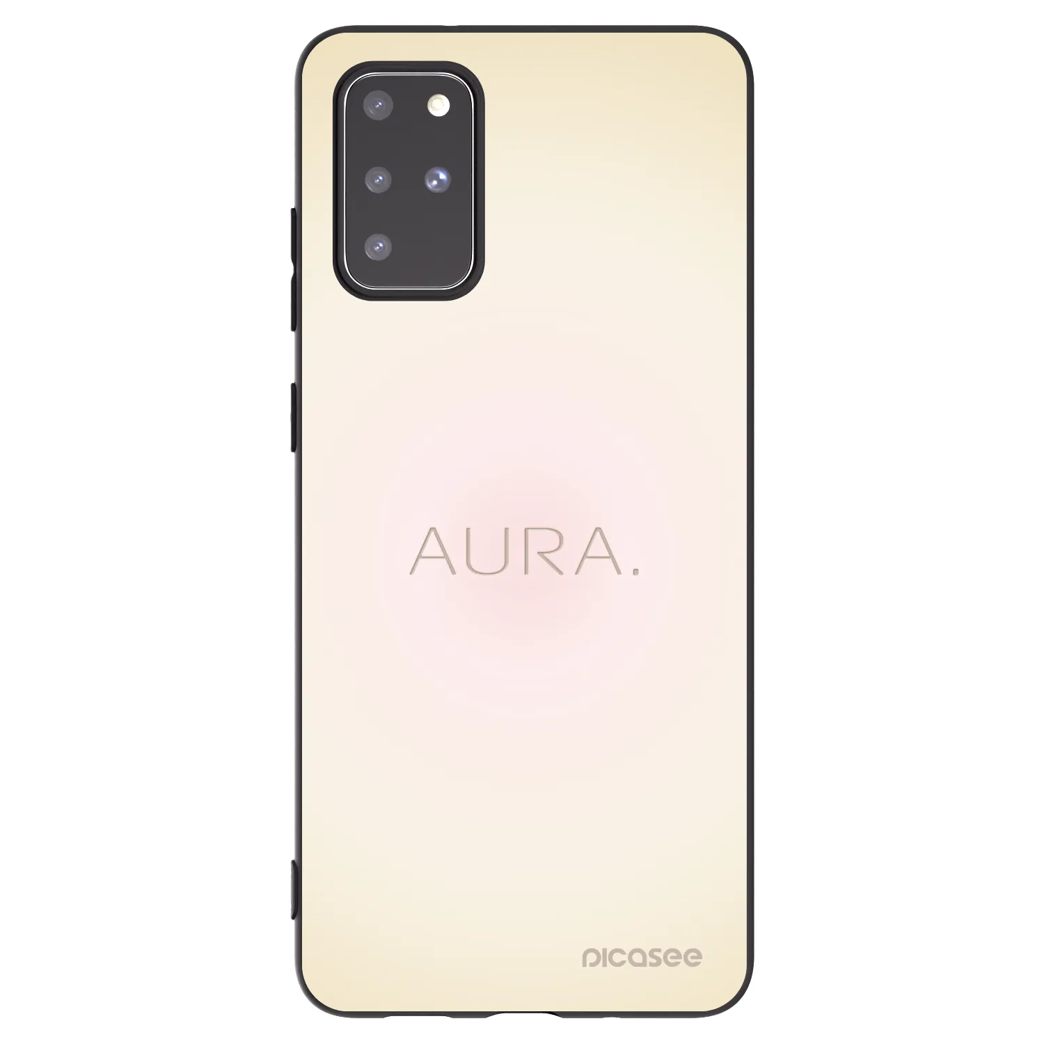 Picasee silikonowe czarne etui na Samsung Galaxy S20+ G985F - Aura