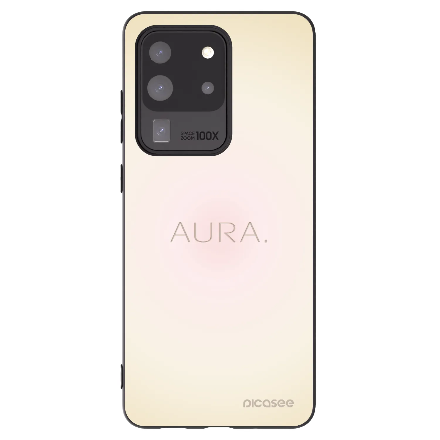 Picasee silikonowe czarne etui na Samsung Galaxy S20 Ultra 5G G988F - Aura
