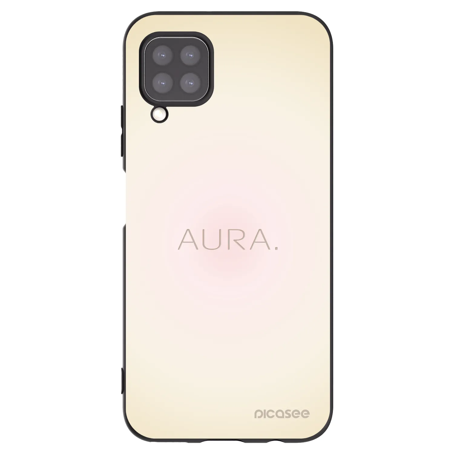 Picasee silikonowe czarne etui na Huawei P40 Lite - Aura