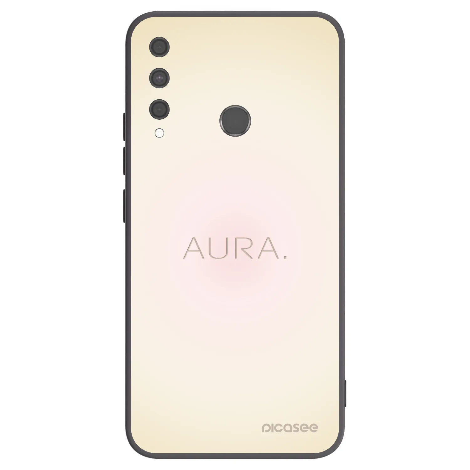 Picasee silikonowe czarne etui na Huawei P40 Lite E - Aura