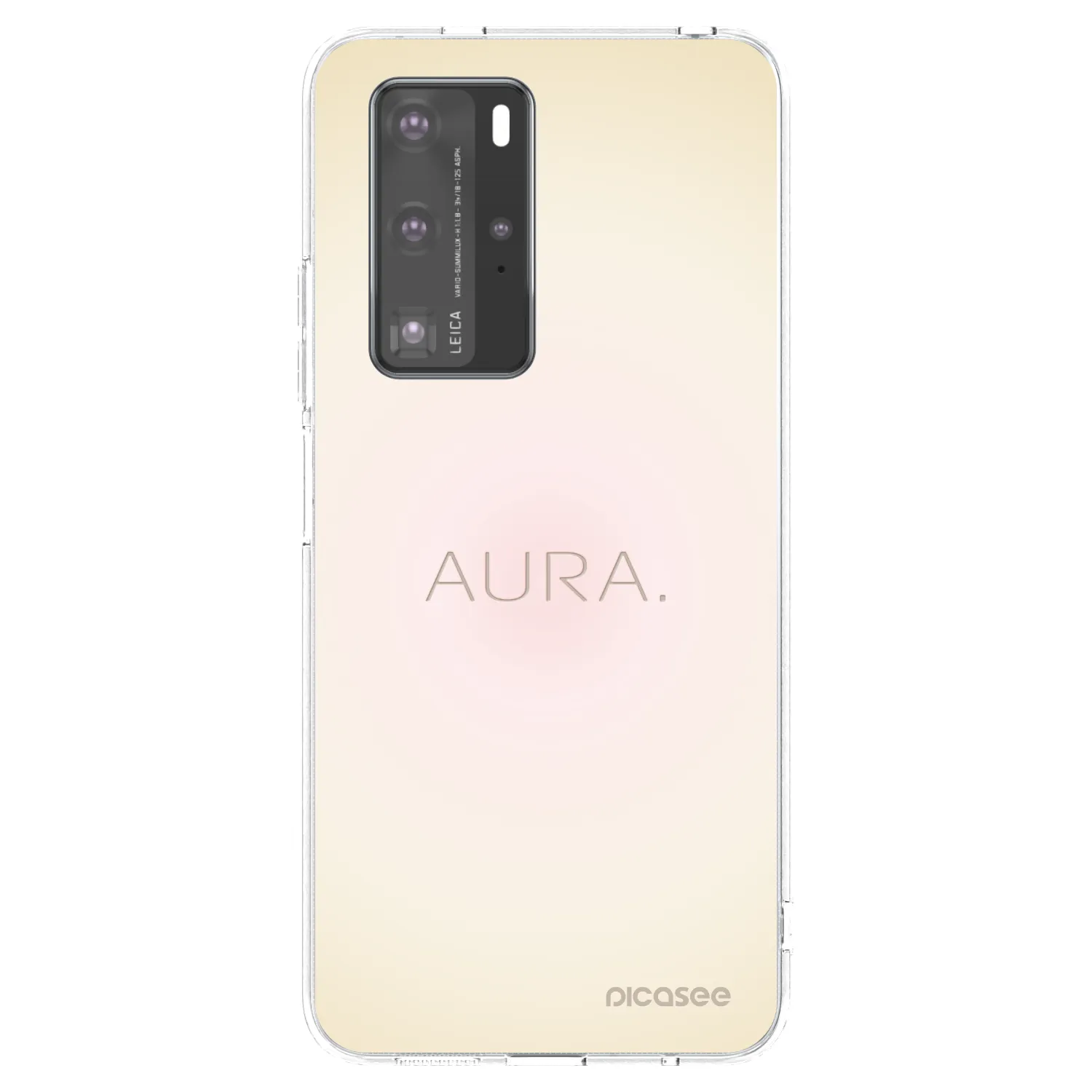 Picasee silikonowe przeźroczyste etui na Huawei P40 Pro - Aura