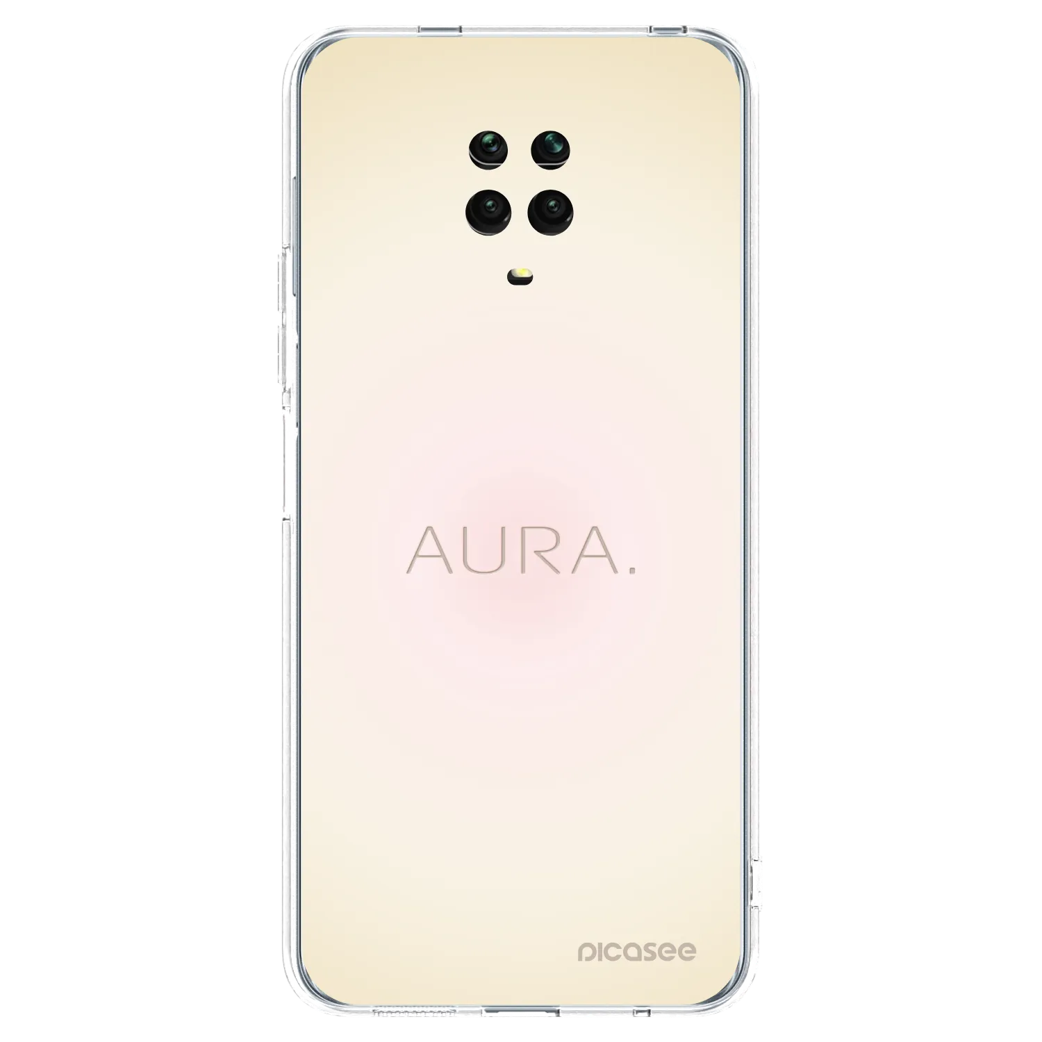 Picasee silikonowe przeźroczyste etui na Xiaomi Redmi Note 9 Pro - Aura