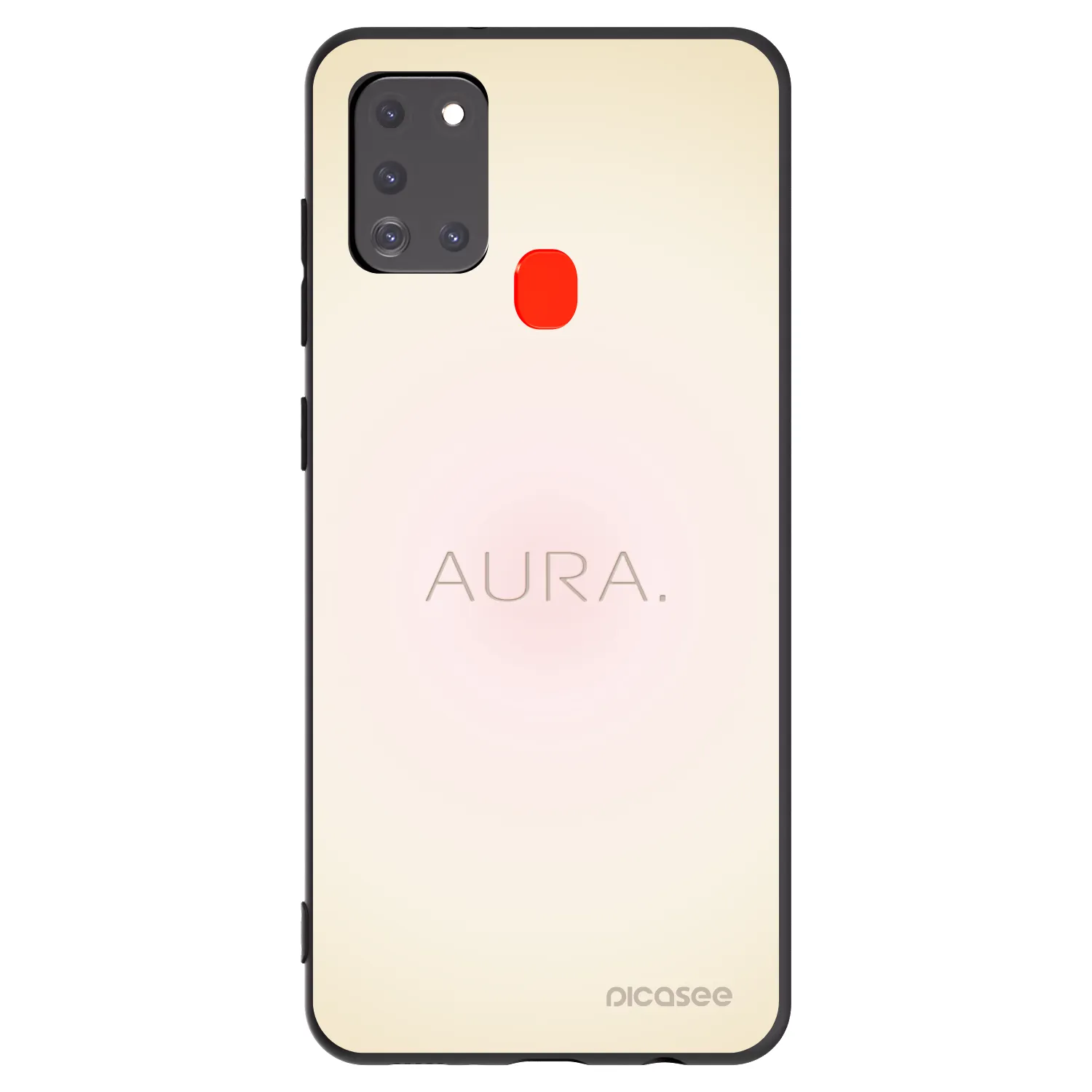Picasee silikonowe czarne etui na Samsung Galaxy A21s - Aura