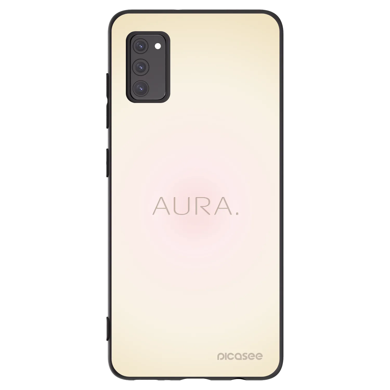 Picasee silikonowe czarne etui na Samsung Galaxy A41 A415F - Aura