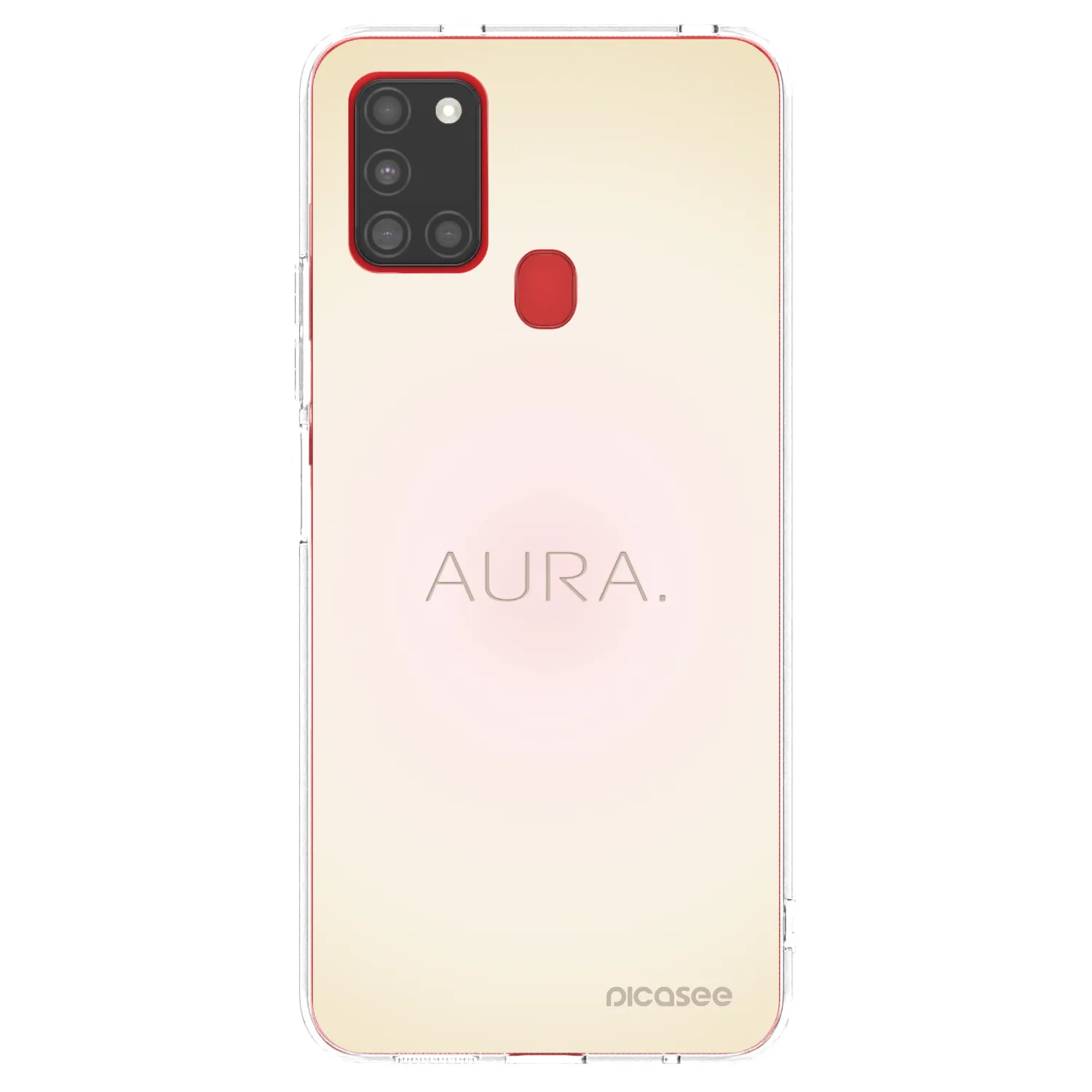 Picasee silikonowe przeźroczyste etui na Samsung Galaxy A21s - Aura