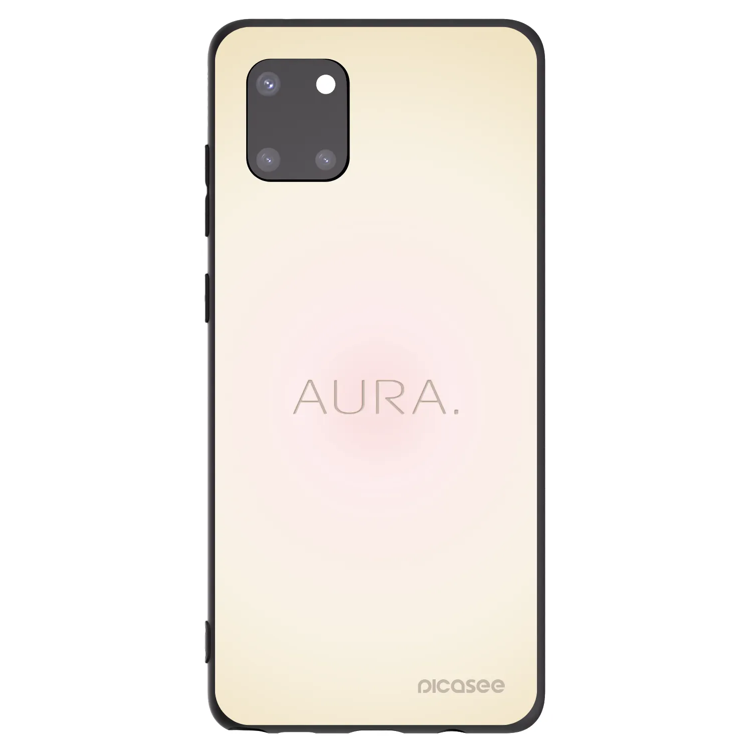 Picasee silikonowe czarne etui na Samsung Galaxy Note 10 Lite N770F - Aura
