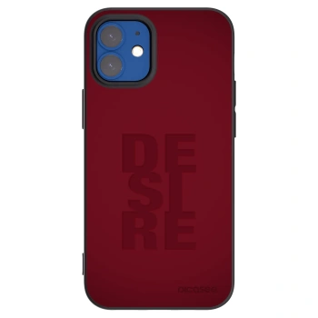 Picasee silikonowe czarne etui na Apple iPhone 12 mini - Desire