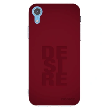 Picasee silikonowe przeźroczyste etui na Apple iPhone XR - Desire