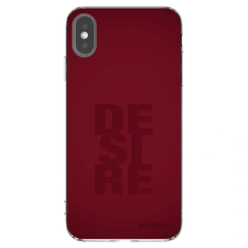 Picasee silikonowe przeźroczyste etui na Apple iPhone XS Max - Desire