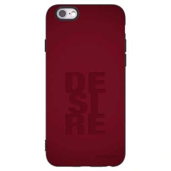 Picasee silikonowe czarne etui na Apple iPhone 6/6S - Desire