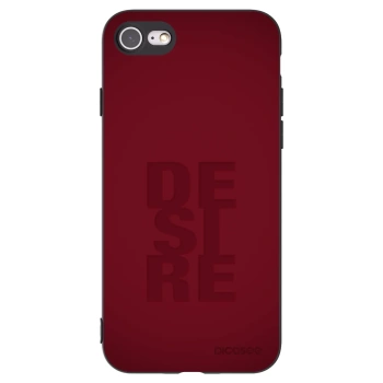 Picasee silikonowe czarne etui na Apple iPhone 8 - Desire