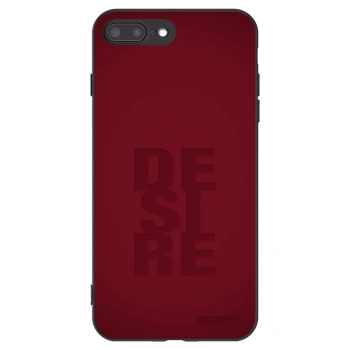 Picasee silikonowe czarne etui na Apple iPhone 7 Plus - Desire