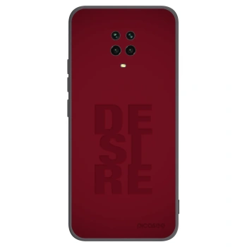 Picasee silikonowe czarne etui na Xiaomi Redmi Note 9 Pro - Desire