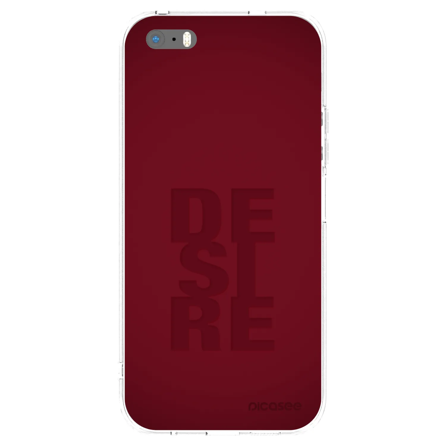 Picasee silikonowe przeźroczyste etui na Apple iPhone 5/5S/SE - Desire