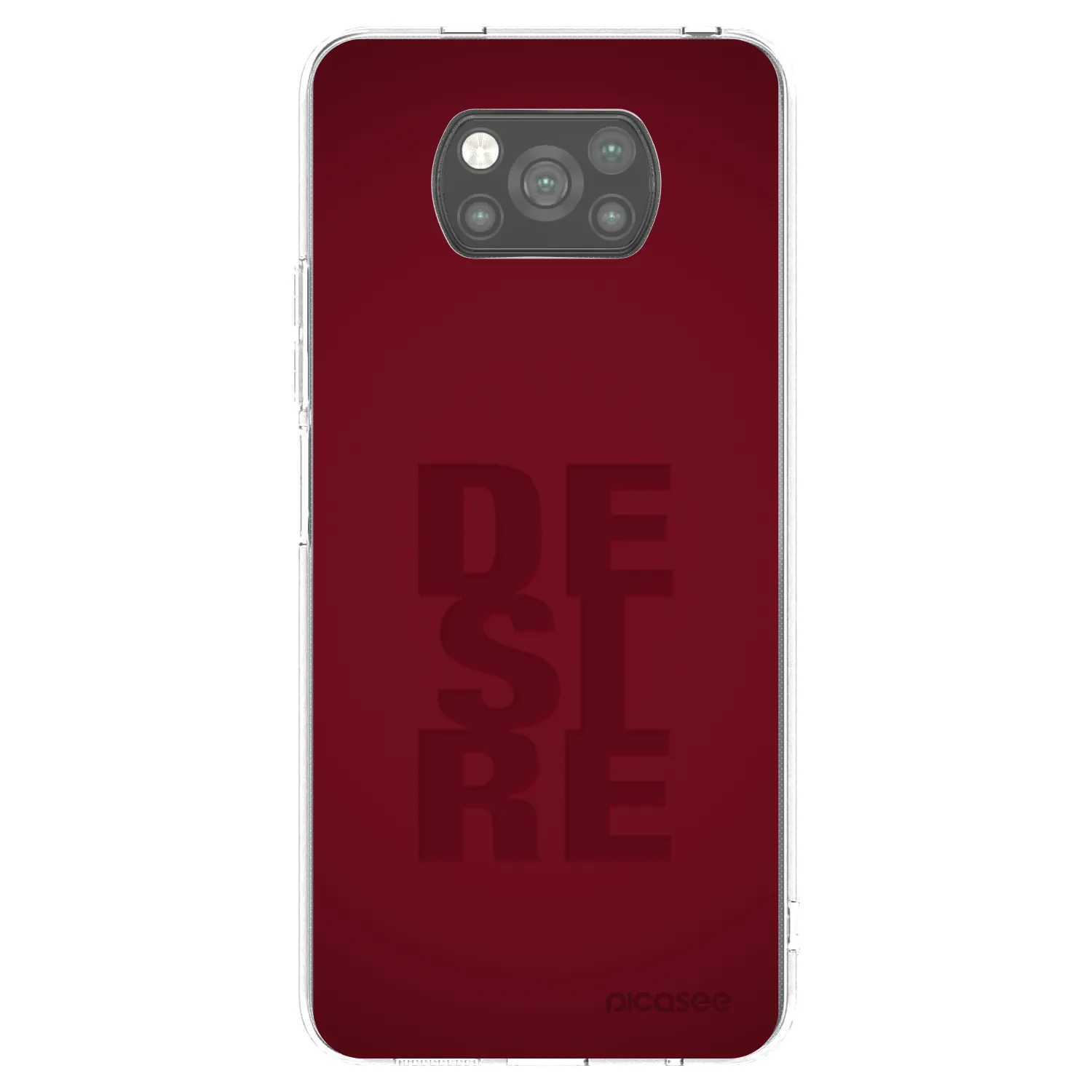 Picasee silikonowe czarne etui na Xiaomi Poco X3 - Desire