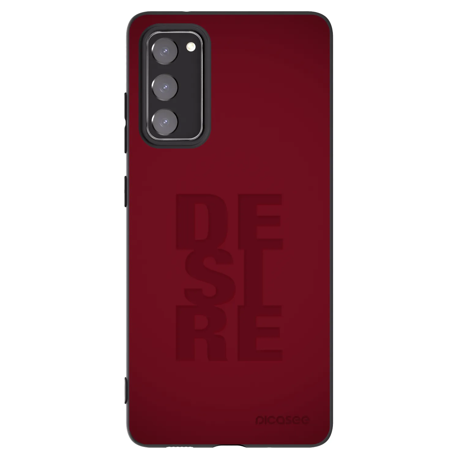 Picasee silikonowe czarne etui na Samsung Galaxy S20 FE - Desire
