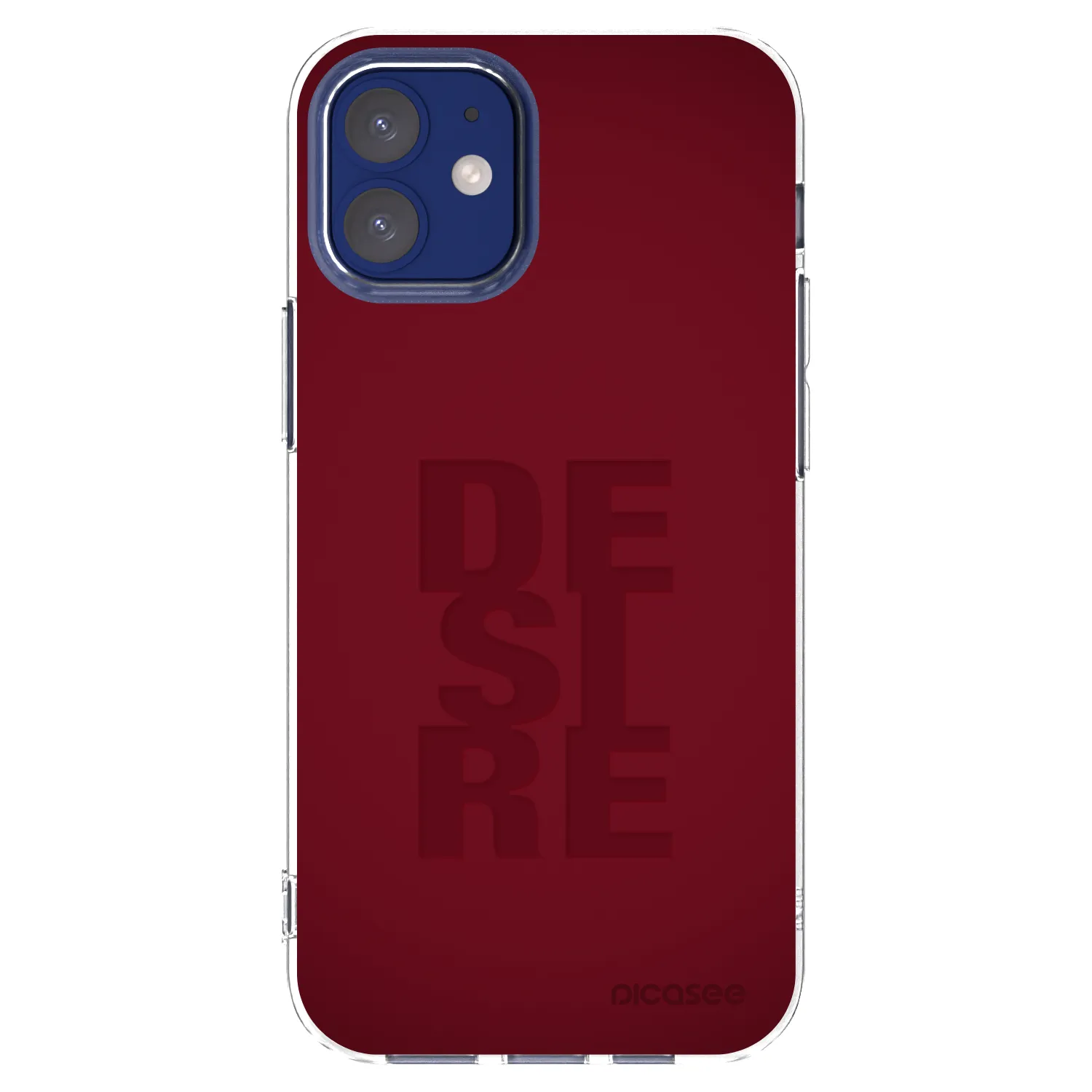 Picasee silikonowe przeźroczyste etui na Apple iPhone 12 mini - Desire
