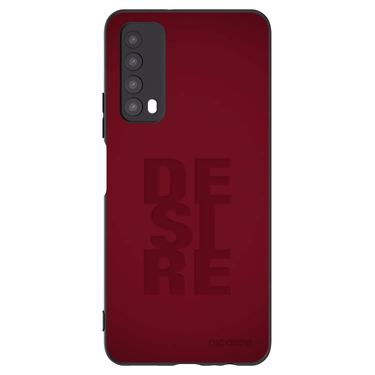 Picasee silikonowe czarne etui na Huawei P Smart 2021 - Desire