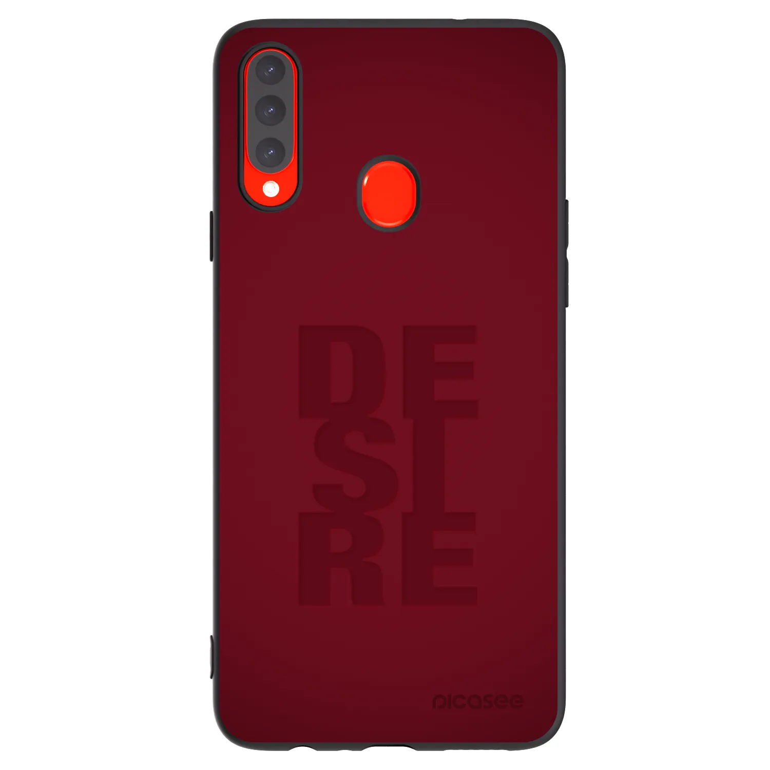 Picasee silikonowe czarne etui na Samsung Galaxy A20s - Desire