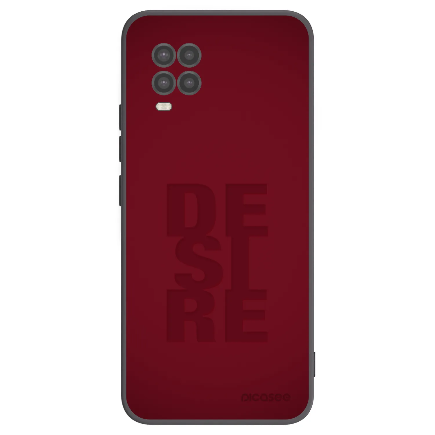 Picasee silikonowe czarne etui na Xiaomi Mi 10 Lite - Desire