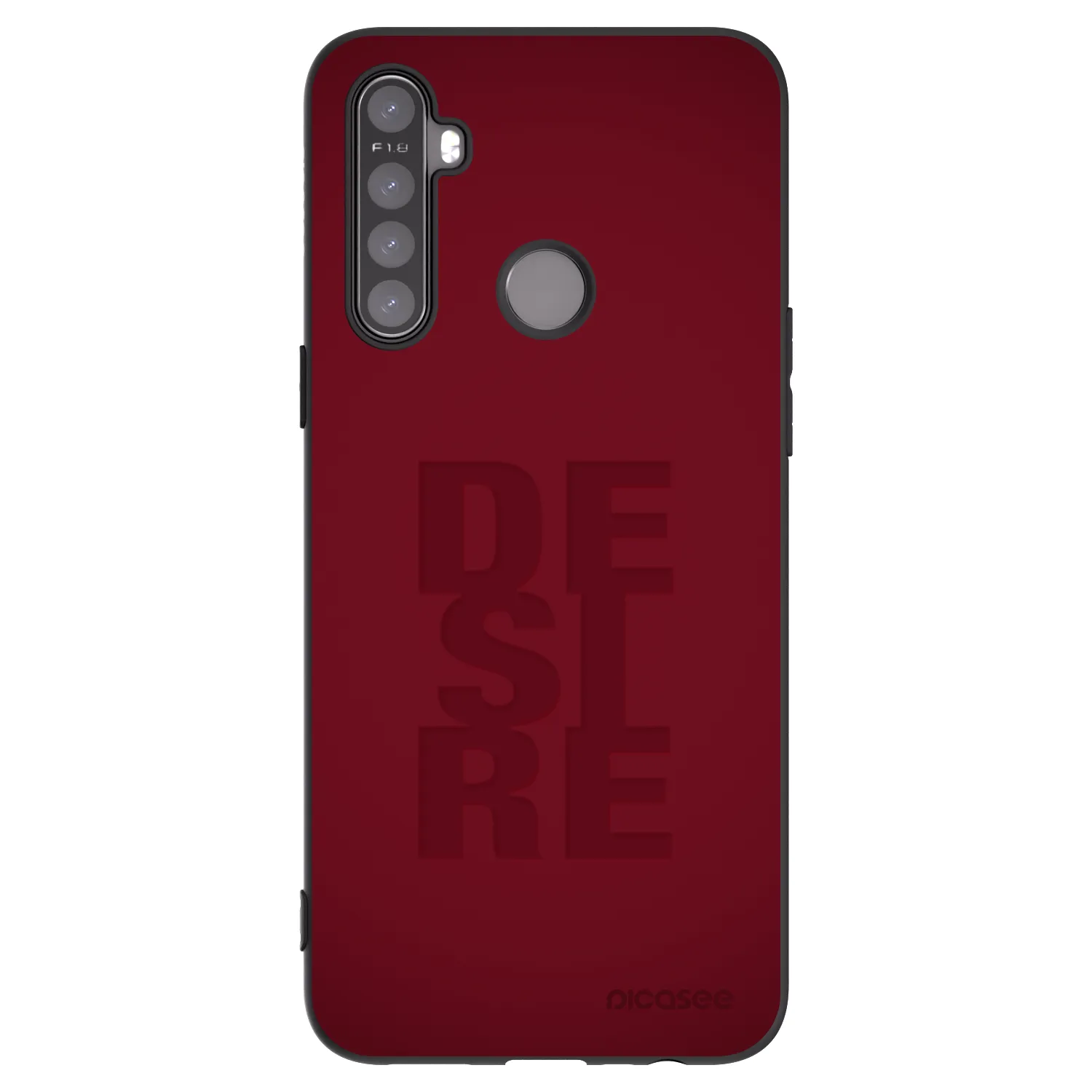 Picasee silikonowe czarne etui na Realme 6i - Desire