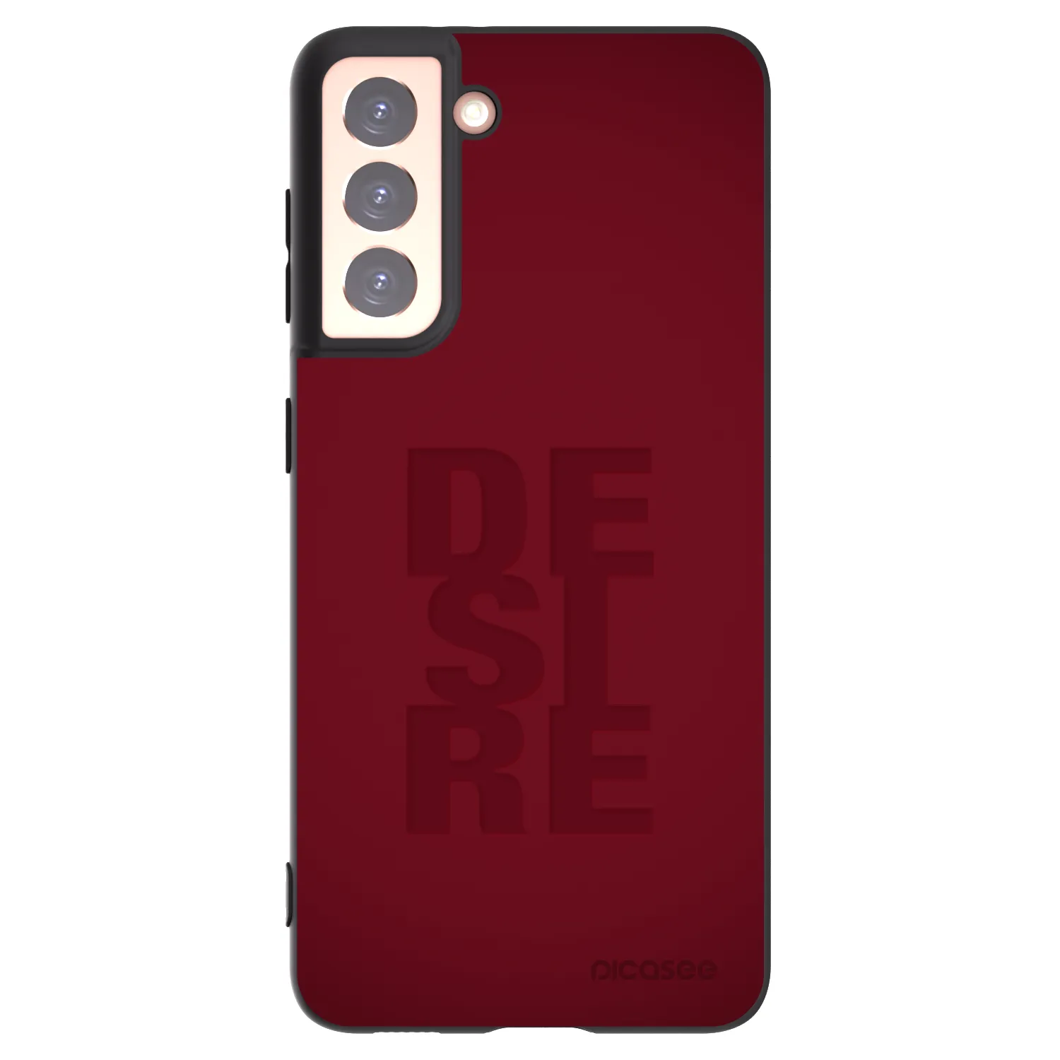 Picasee silikonowe czarne etui na Samsung Galaxy S21 5G G991B - Desire