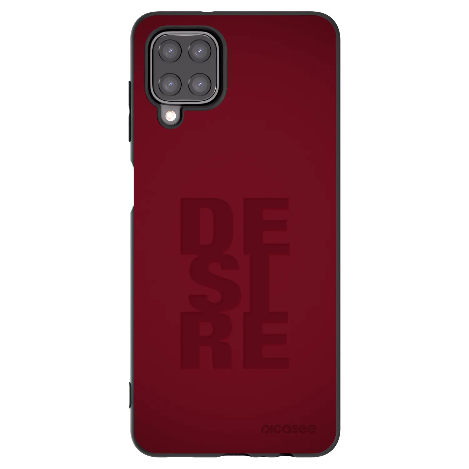 Picasee silikonowe czarne etui na Samsung Galaxy A12 A125F - Desire