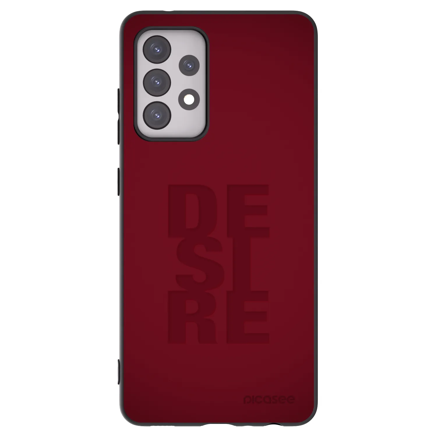 Picasee silikonowe czarne etui na Samsung Galaxy A52 5G A525F - Desire