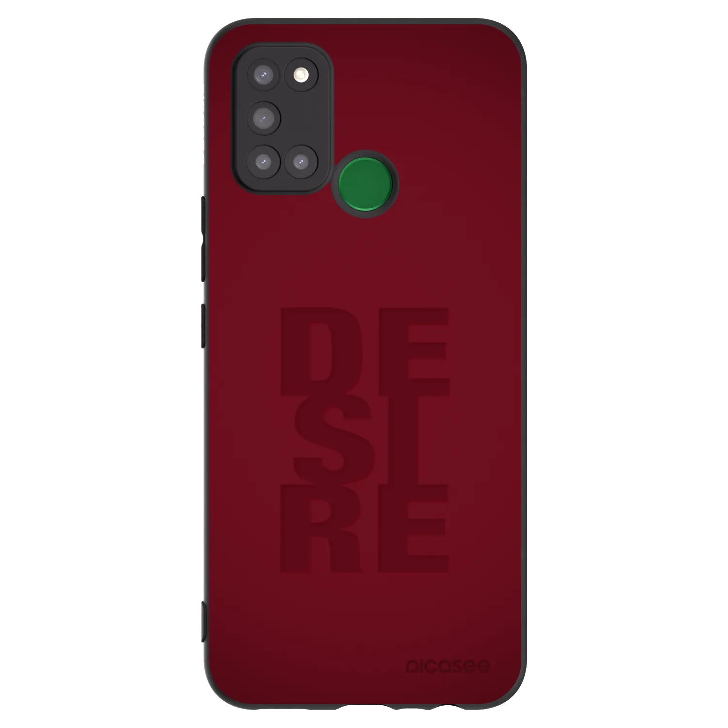 Picasee silikonowe czarne etui na Realme 7i - Desire