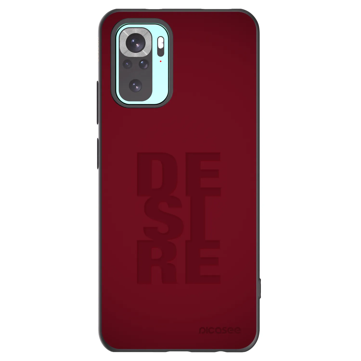 Picasee silikonowe czarne etui na Xiaomi Redmi Note 10 Pro - Desire