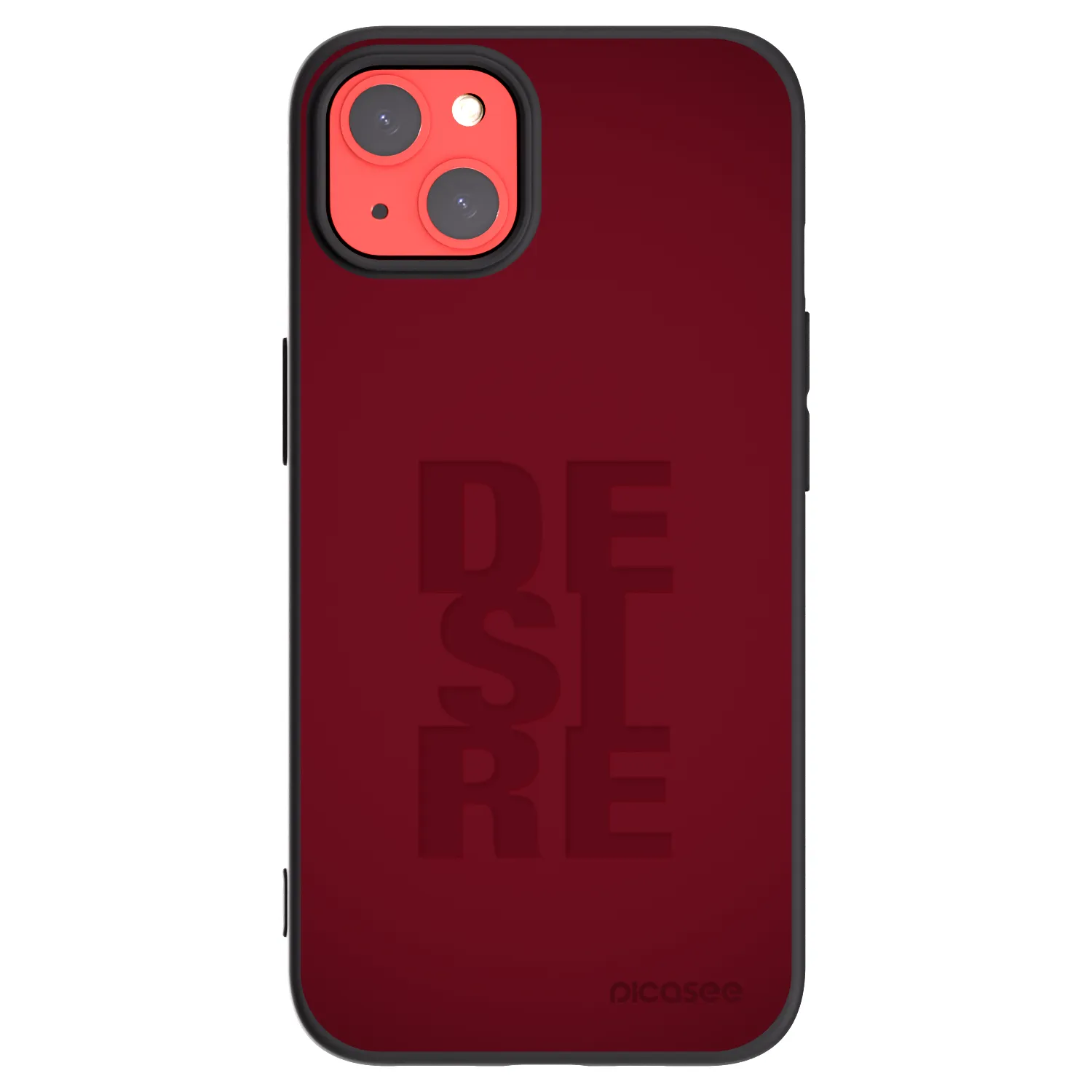 Picasee silikonowe czarne etui na Apple iPhone 13 - Desire