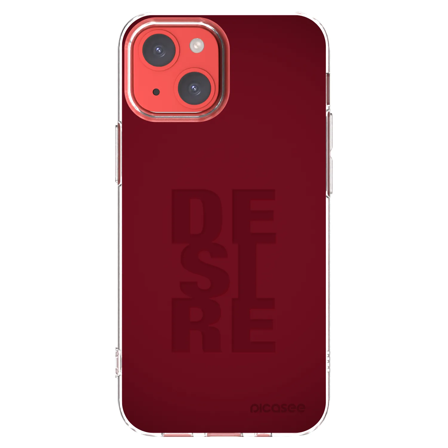 Picasee silikonowe przeźroczyste etui na Apple iPhone 13 mini - Desire
