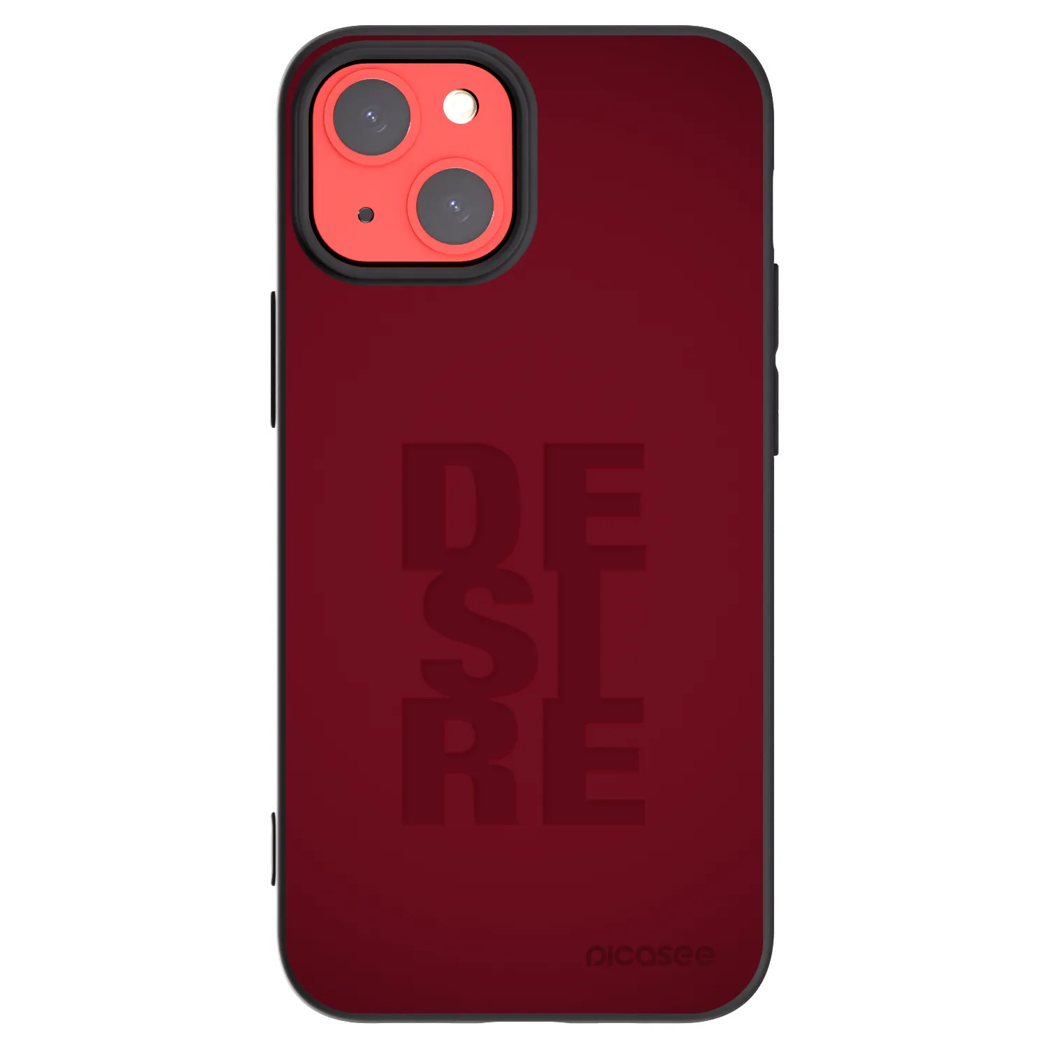 Picasee silikonowe czarne etui na Apple iPhone 13 mini - Desire