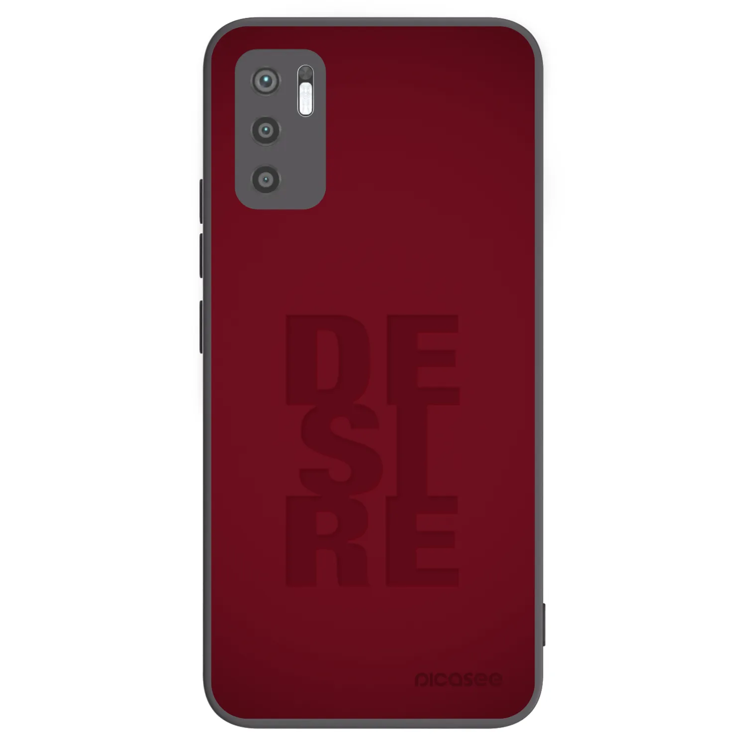 Picasee silikonowe czarne etui na Xiaomi Redmi Note 10 5G - Desire