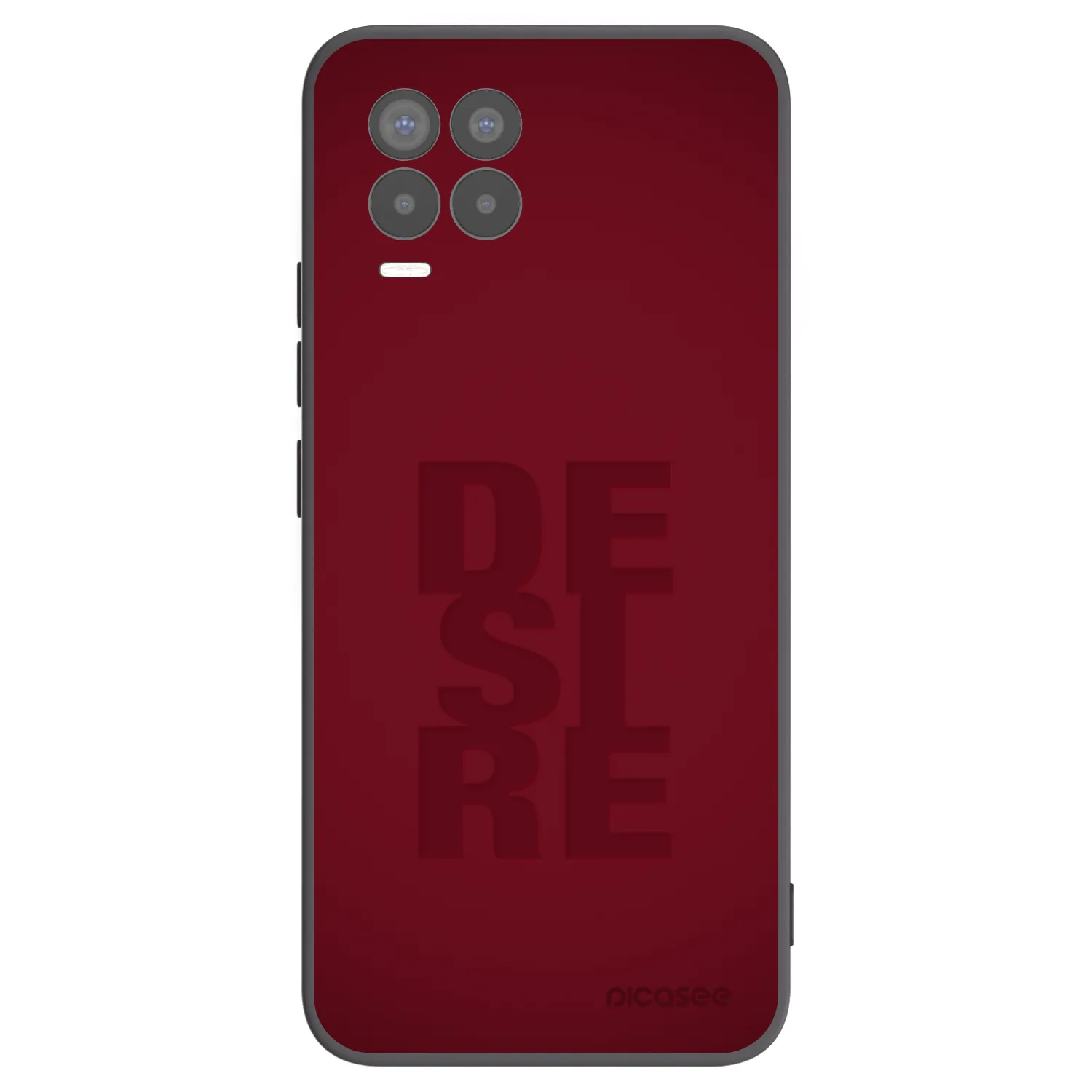 Picasee silikonowe czarne etui na Realme 8 Pro - Desire